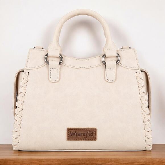 Wrangler Tan Whipstitch Small Crossbody/Top Handle Bag *NEW in Package* - Picture 3 of 7